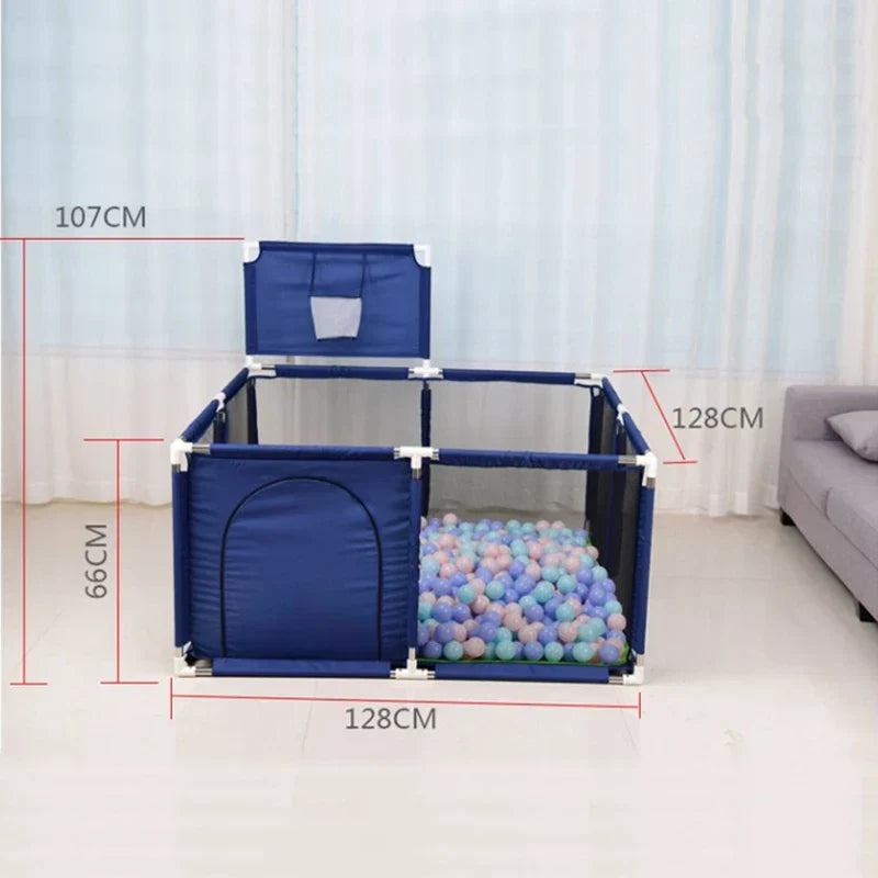 Parc Bébé avec Panier de Basket  128 x 128 cm – FunPlay™